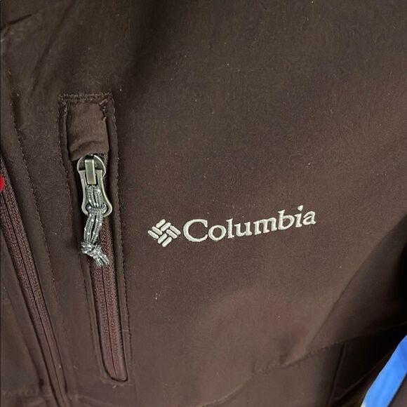 Columbia Mens Brown and Gray Performance Jacket Fleece Warmth - Picture 4 of 7